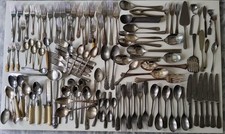 Cutlery Job Lot Antique Stainles Steel  EPNS Silver 6.2kg