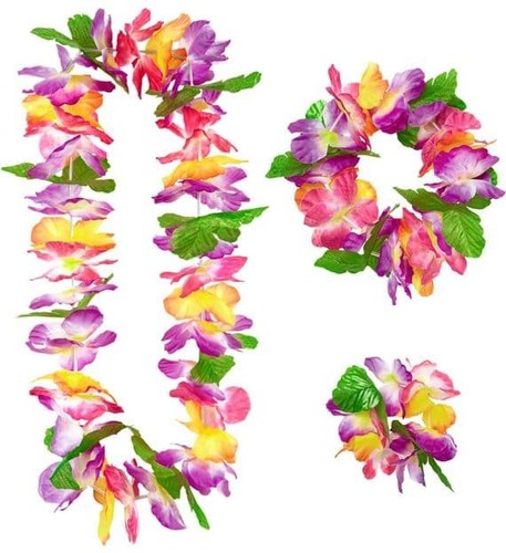 Maui hawaiian set lei flower - set,