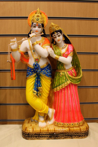 Resin radha krishna statue - krishna,