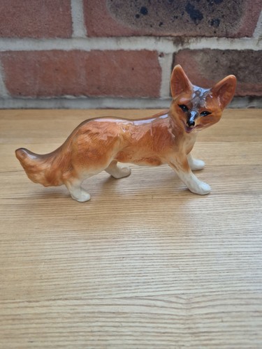 Ceramic fox figurine cm - ceramic,