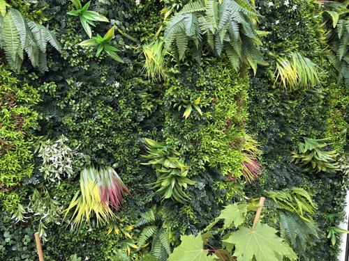 Artificial living wall hedge - artificial,