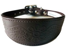Brown Paisley Design Leather