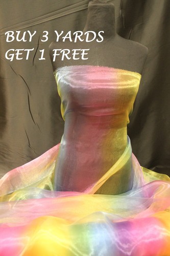 Rainbow organza voile wedding - rainbow,