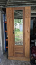 Edwardian Single Wardrobe/Hall Robe  With Original Mirror