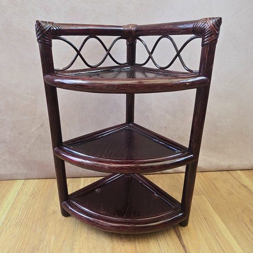 Vintage bamboo plant stand - vintage,