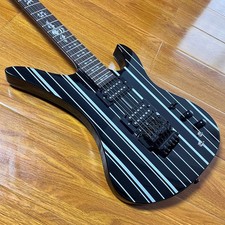 Synyster Gates Electric Guitar With Black White Line Design HH Pickup Solid Body