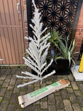 VINTAGE  5ft Silver TINSEL