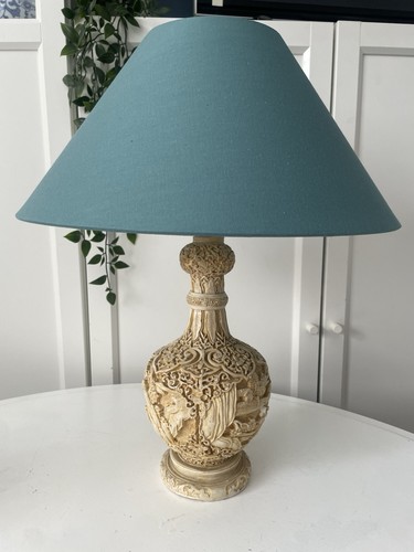 Vintage chinoiserie table - chinoiserie, lamp