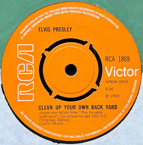Elvis presley clean up your - -,