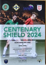 NORTHERN IRELAND v ENGLAND   2024  U18 Schoolboy International Centenary Shield