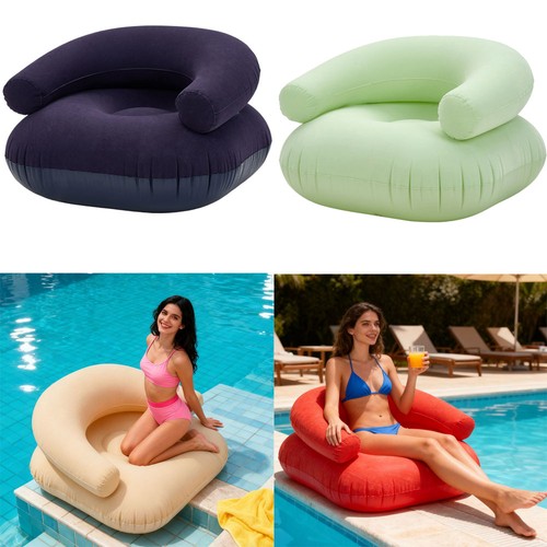 Inflatable donut chair - donut, flocked