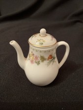 miniature coffee pot from the Wedgwood Mirabelle Coffee/tea set ~ Very Rare 7cm.