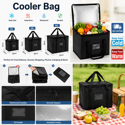 Large storage food delivery - large,