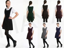 GIRLS BIB PINAFORE PLEATED