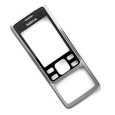 Nokia 6300 front fascia housing+screen lens glass Silver 6300c Gr C Genuine