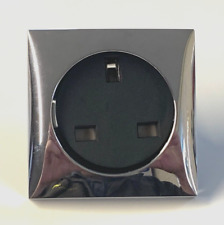 Berker Mains Socket Chrome Fascia Plate Swift Sterling Caravan or Motorhome BCF6