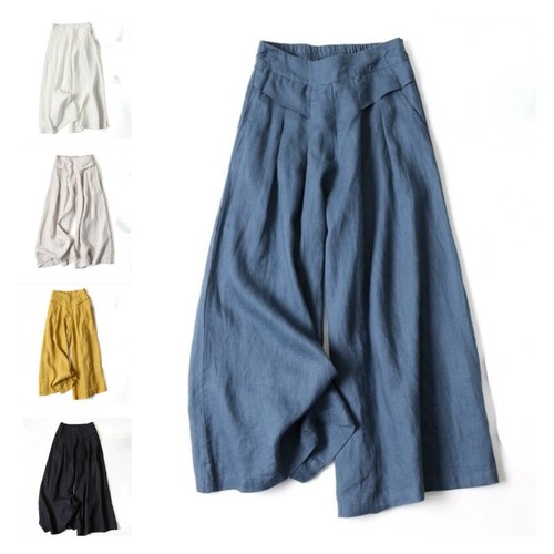 New women cotton - linen, wide