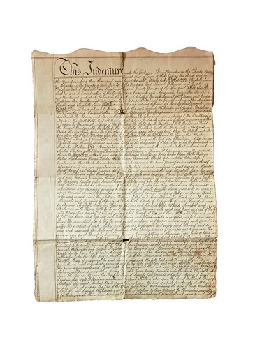 Georgian vellum indenture - georgian,