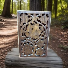 Carved Reclaimed Wooden Panel