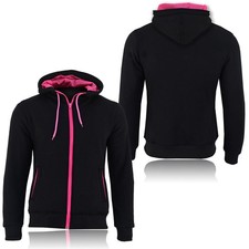 Ladies Motorbike Fleece Hoodie MotorCycle Removable CE Armoured Safety Jacket UK