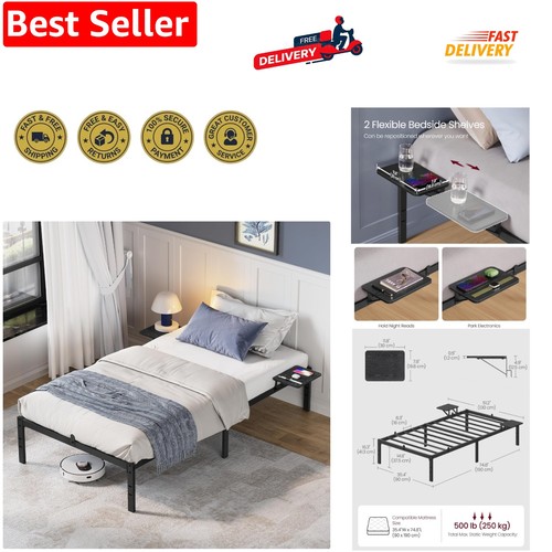 Single bed frame metal - single, frame,