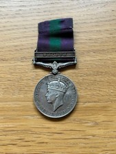 George VI General Service Medal with Malaya clasp -  Private Waterhouse RASC