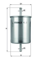 Fuel Filter MAHLE Fits VW AUDI