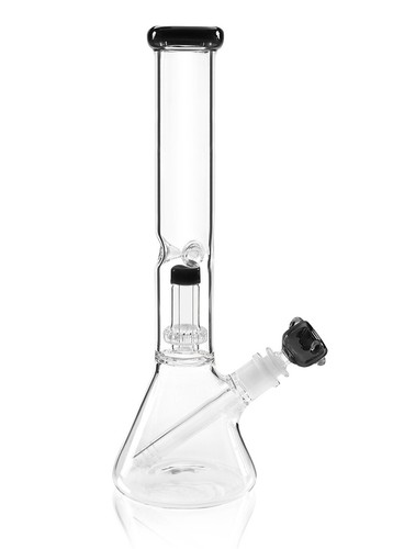 Tall glass bong - 13", recycler
