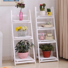 Folding Ladder Shelf Storage