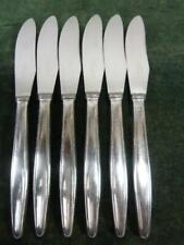 6 Elkington Mid Century Winchester Pattern Dessert Side Knives silver plated
