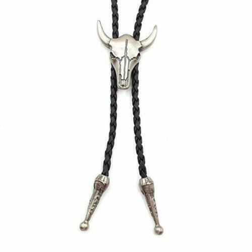 Western cowboy bolo tie bull - bolo,