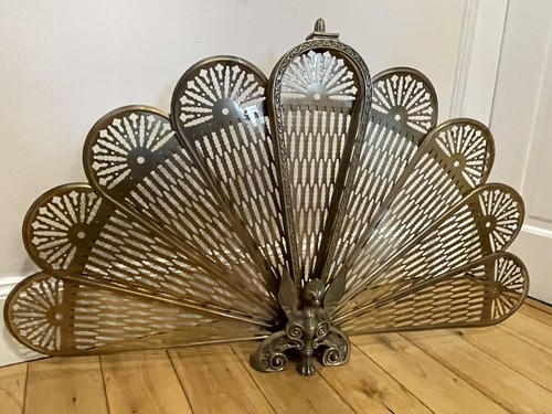 Antique brass art deco folding - antique,