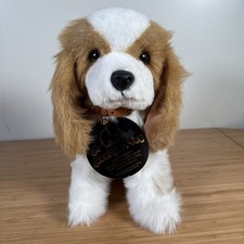 Vintage Real Soft Toys Puppy Dog Spaniel Soft Plush Toy Made In Watford England