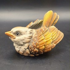 Vintage Artefice Ottanta Bird Sparrow Figurine Hand Painted Signed H3.5cm VGC