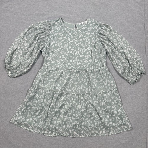 Sage green floral - sage, tiered