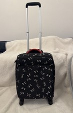 Lulu Guinness Cat Cabin Spinner Suitcase - Black, Red and White
