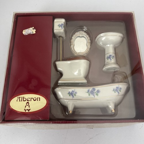 Dolls house white porcelain - white,