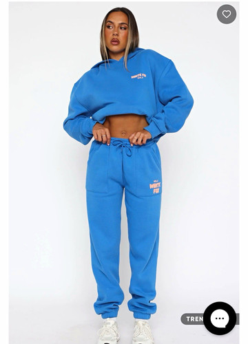 White fox blue 2pc fleece - blue,