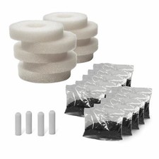 10X COMPATIBLE BIORB SERVICE KIT REPLACEMENT REFILL WITH FILTER MEDIA & AIRSTONE