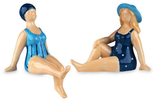 Shelf sitting blue swimming - blue,