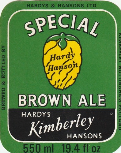 Beer bottle label - hardys, &
