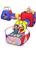 Opret 5 in 1 Pop Up Play Tent with Tunnel and Ball Pit for Kids