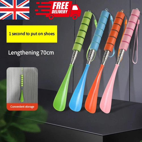 Adjustable shoe horn with - shoe,