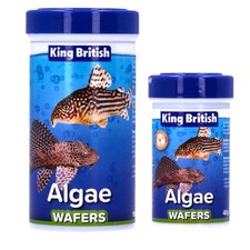KING BRITISH ALGAE WAFERS 40g 100g FISH FOOD AQUARIUM TANK CATFISH PLECOSTOMUS