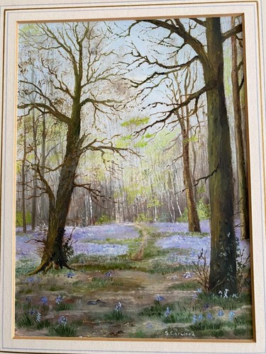 Oil card blue - oil, on
