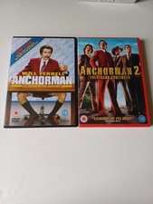 Anchorman 1 & 2 Legend Of Ron Burgundy & Legend Continues - 2 Film DVD Bundle