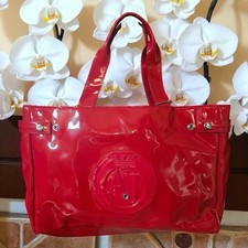 BEAUTIFUL RED ARMANI JEANS BAG HANDBAG TOTE MEDIUM NEW WITHOUT TAGS