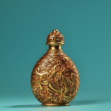 Old Pure copper gilt-bronze