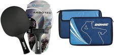 Donicschildkrt Carbon Carbotec 900 Table Tennis Bat with Case for 2