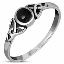 Sterling Silver 925 Ring-Black